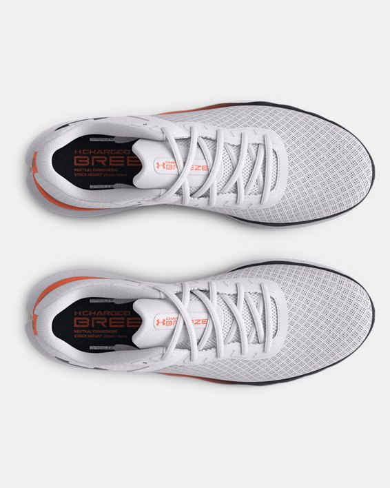 Men's UA Charged Breeze Running Shoes, White, pdpMainDesktop image number 2
